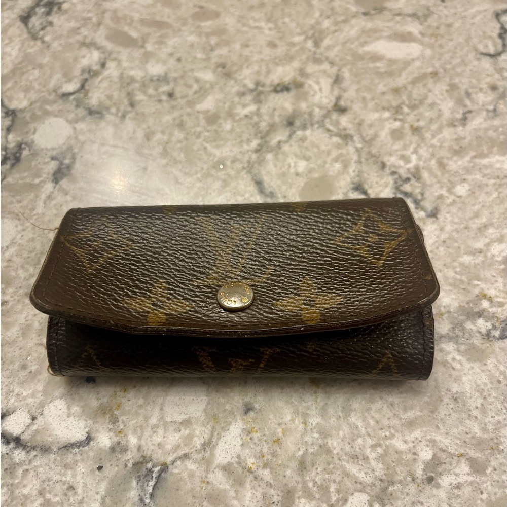 Louis Vuitton Tan Textured Key Holder